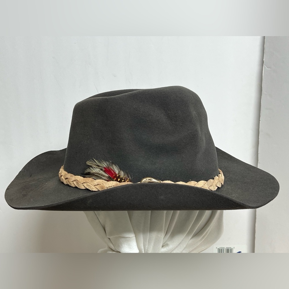 McCracken Western Cowboy Vintage Hat Fur Felt, Size 60 Made in Australia Akubra